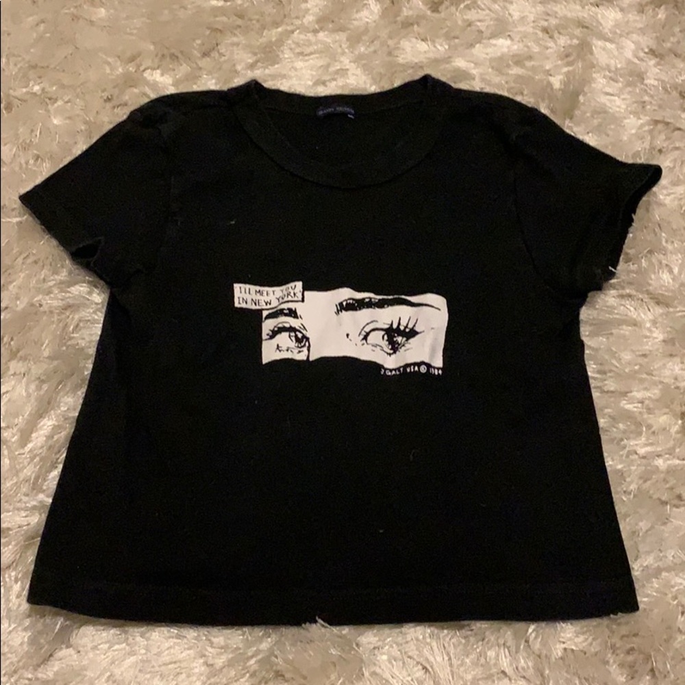 Cropped Brandy Melville Graphic T-shirt